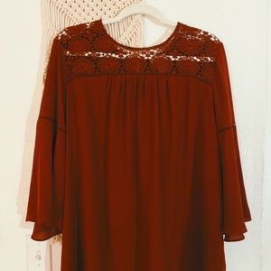 Burnt Orange Blouse